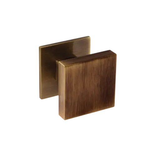 Pull knob plain square 70x70mm